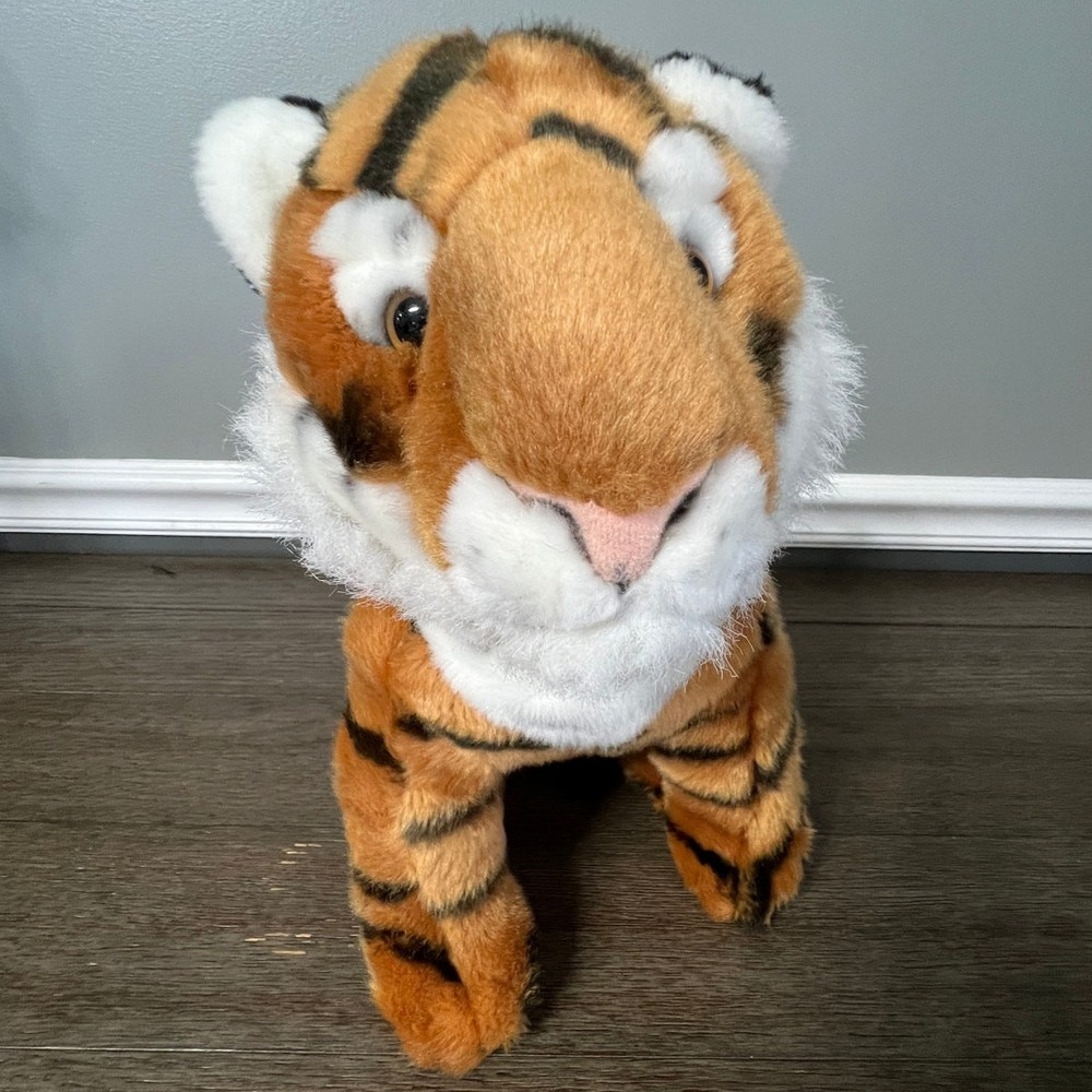 Circo Tiger Plush Stuffed Animal Sitting Orange Black Striped Safari Toy Jungle